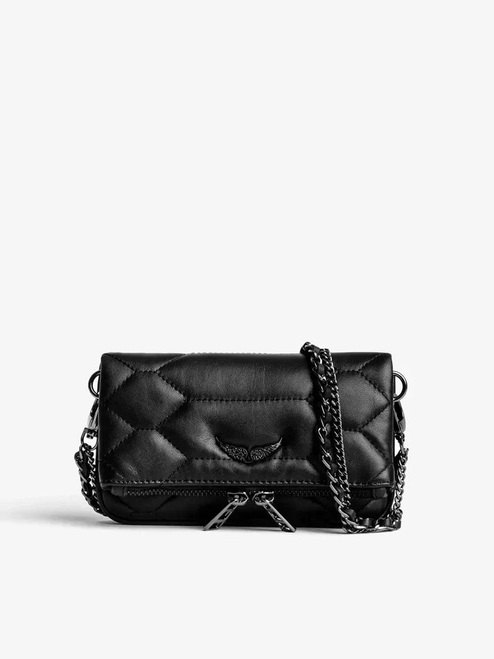 Zadig & Voltaire  -  Pochette Rock noir matelassée