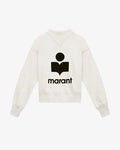 Isabel Marant -  Pull à logo blanc femme