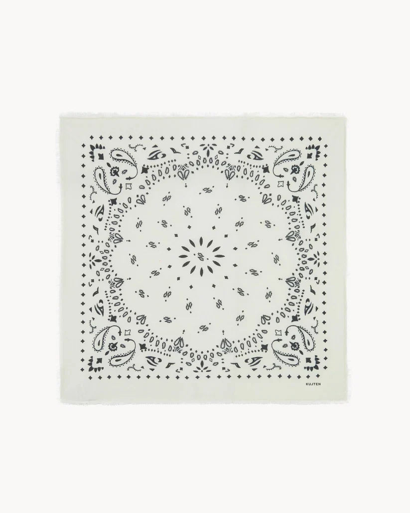 Kutjen - Grand Bandana Hachiko Blanc