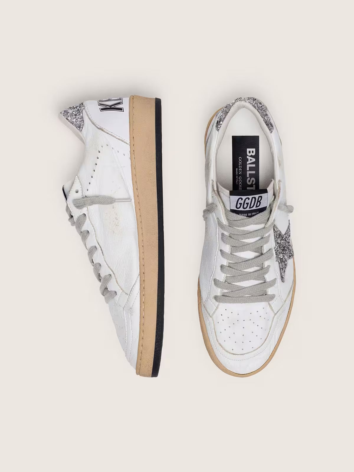 Golden Goose - Ball Star étoile argentée femme