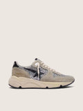 Golden Goose - Running Sole à paillettes argentées