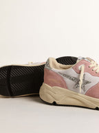 Golden Goose - Running Sole à paillettes argentées