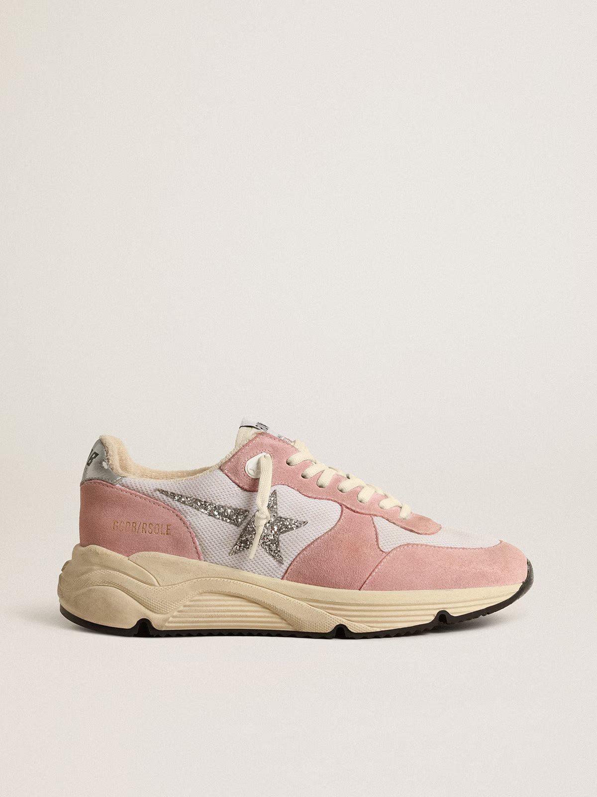 Golden Goose - Running Sole à paillettes argentées