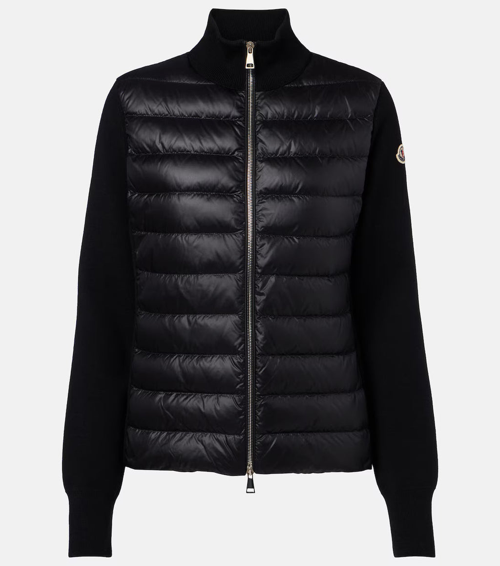 Moncler - Cardigan matelassé en laine