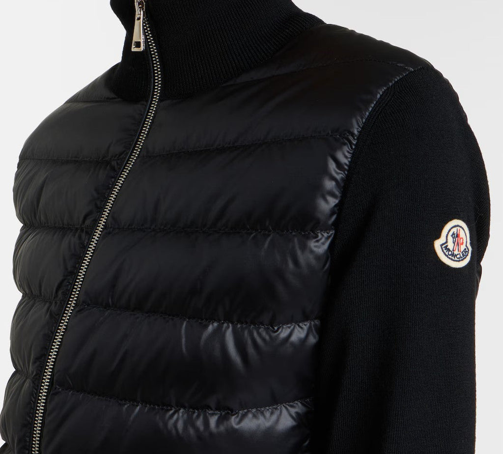 Moncler - Cardigan matelassé en laine